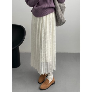 レース ハイウエスト ストレート スカート 10258