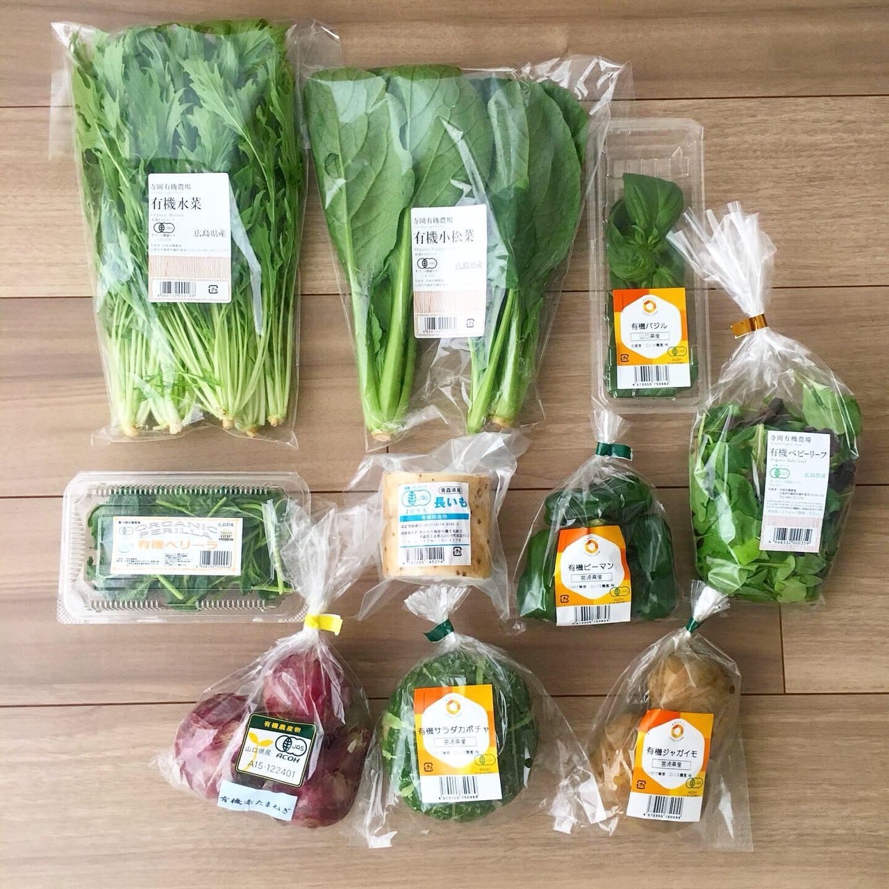 Organic　Farm｜有機野菜などの宅配サービス（BASE）　≪月1回の定期便≫朝採れ新鮮☆旬の有機野菜BOX　Teraoka