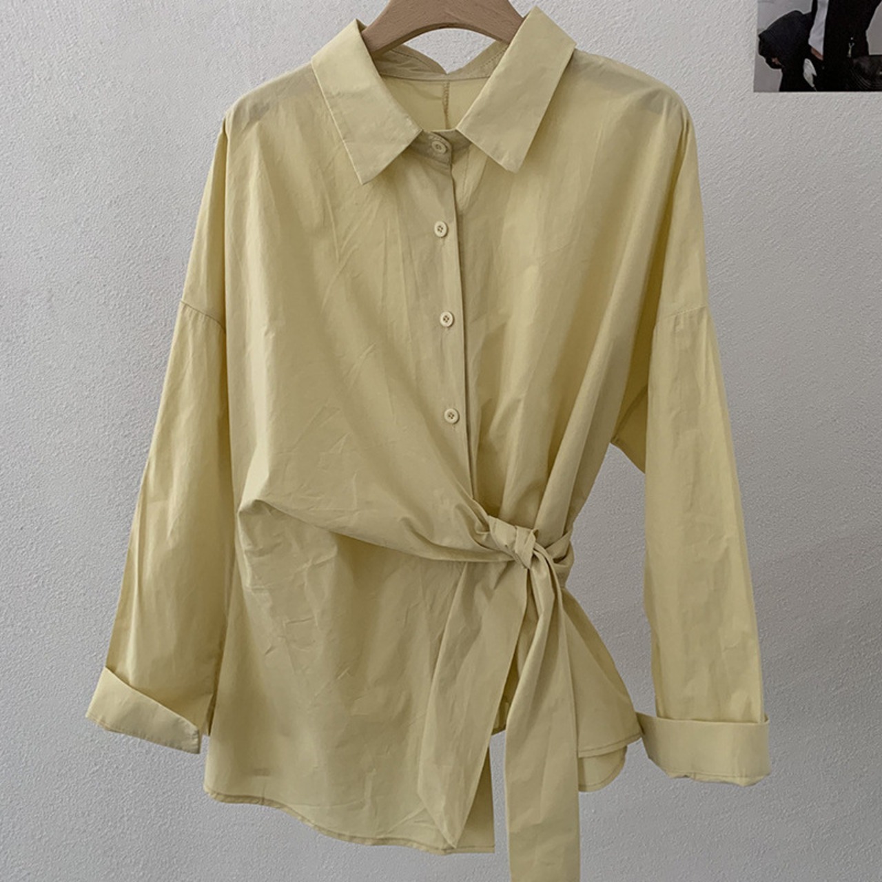 ウェストすっきり細見えシャツ_134311