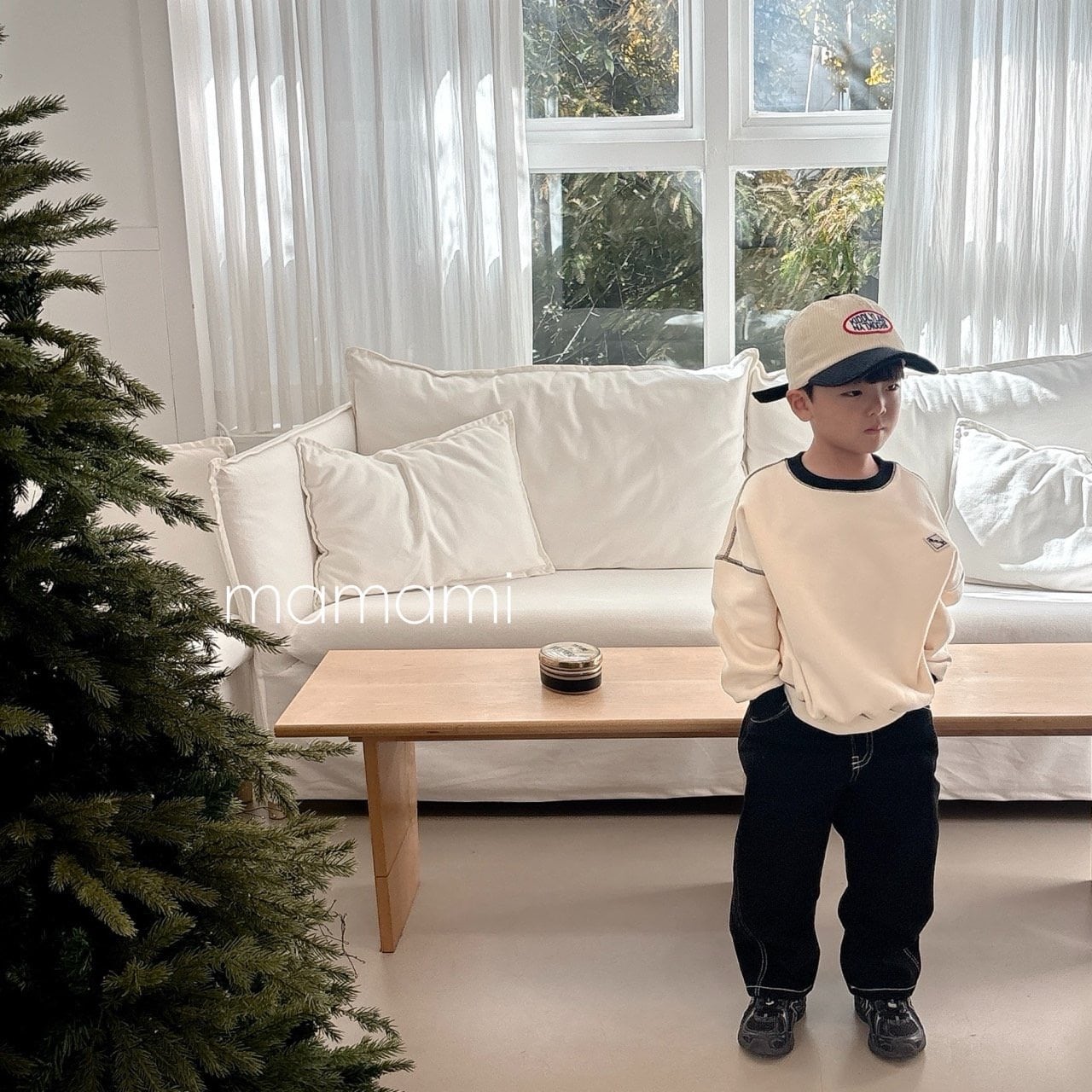 130-140 / mamami. winter stitch mtm〔ウインターステッチスウェット〕