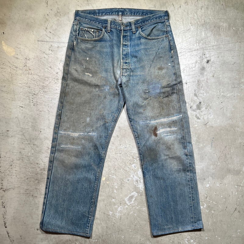 70's Levi's リーバイス 501 66前期 デニム スモールe 刻印6 バック