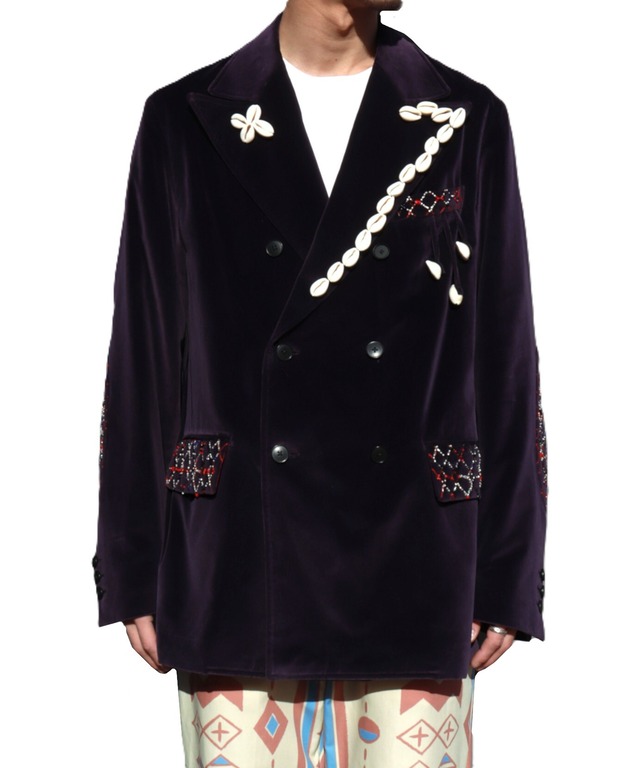 Lamrof / LM-26SS-JK01  WEAVING NATURE CULTURALLY JACKET (PURPLE)