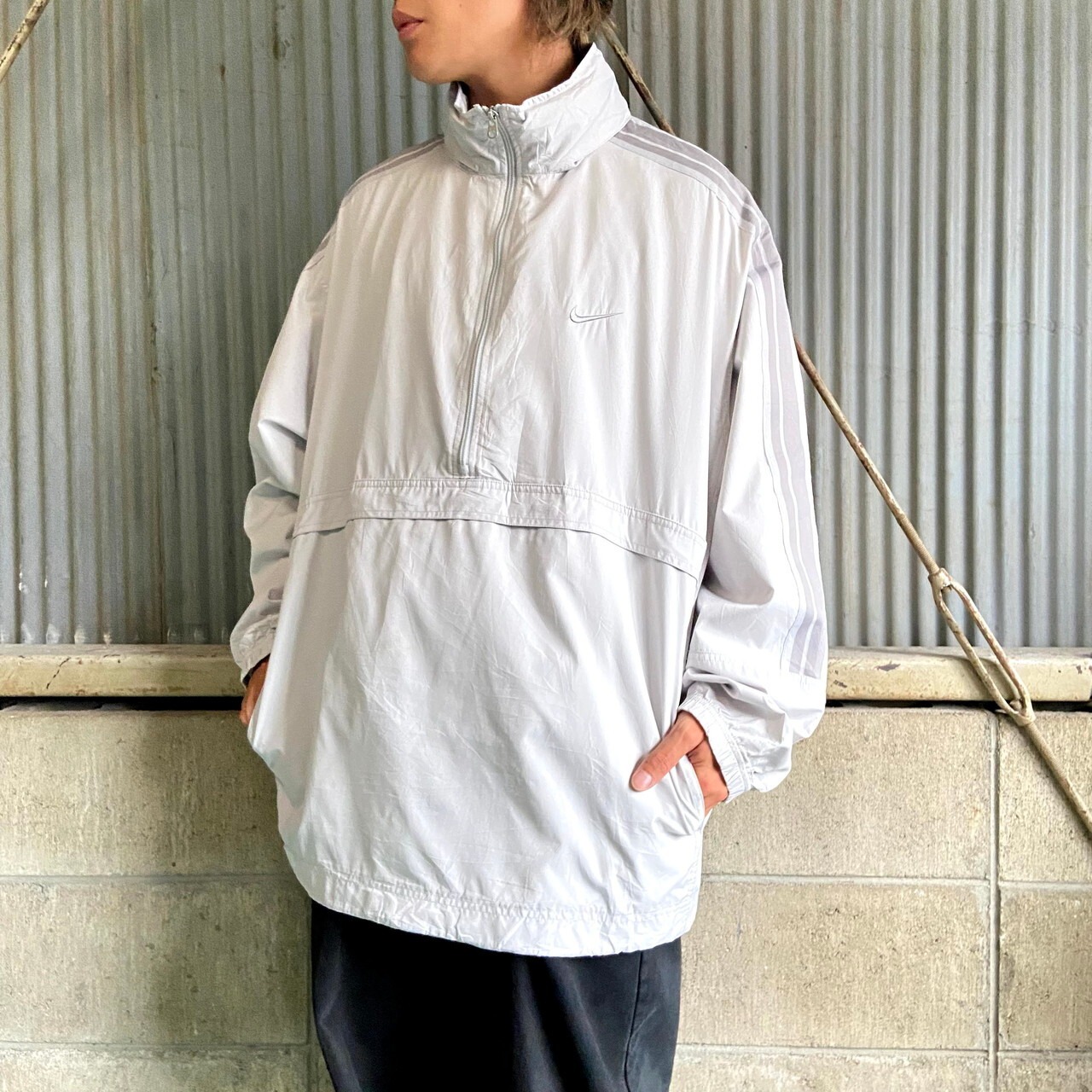 ビッグサイズ NIKE ナイキ ハーフジップ スモールスウォッシュ ロゴ 