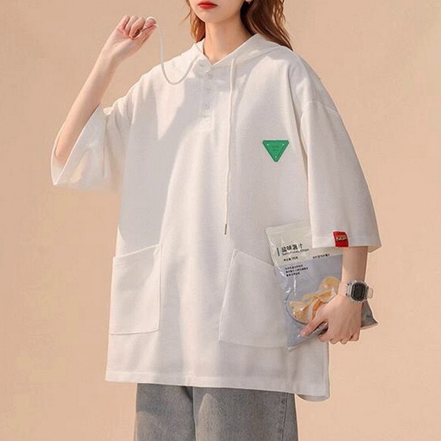 ゆったりフード付きパーカー B0036