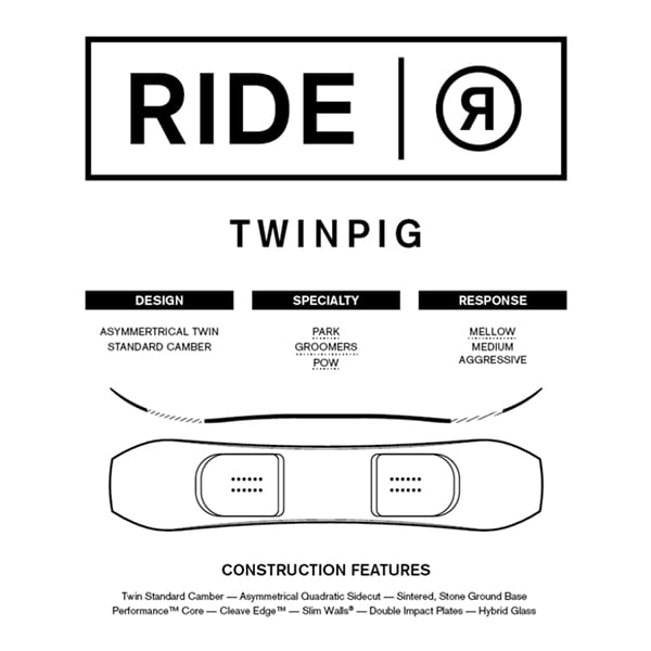 23-24年モデル . RIDE .『 TWINPIG 』. ライド . ツインピグ