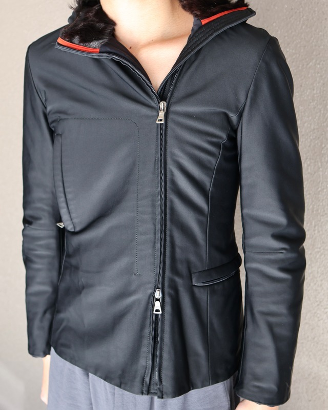 【PRADA】Double Zip Fur Hoodie Jacket