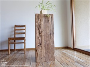 オールドチーク無垢材 展示台Gatle/Prim 飾り台 ディスプレイスタンド 店舗什器 陳列台 花台 プランツスタンド 古材家具 H91cm