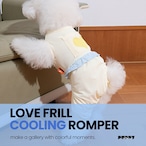 【puppygallery公式】Love Frill Cooling Romper 4XL-5XL