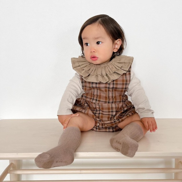 【取寄】タータンチェックがおしゃれで上品なロンパース