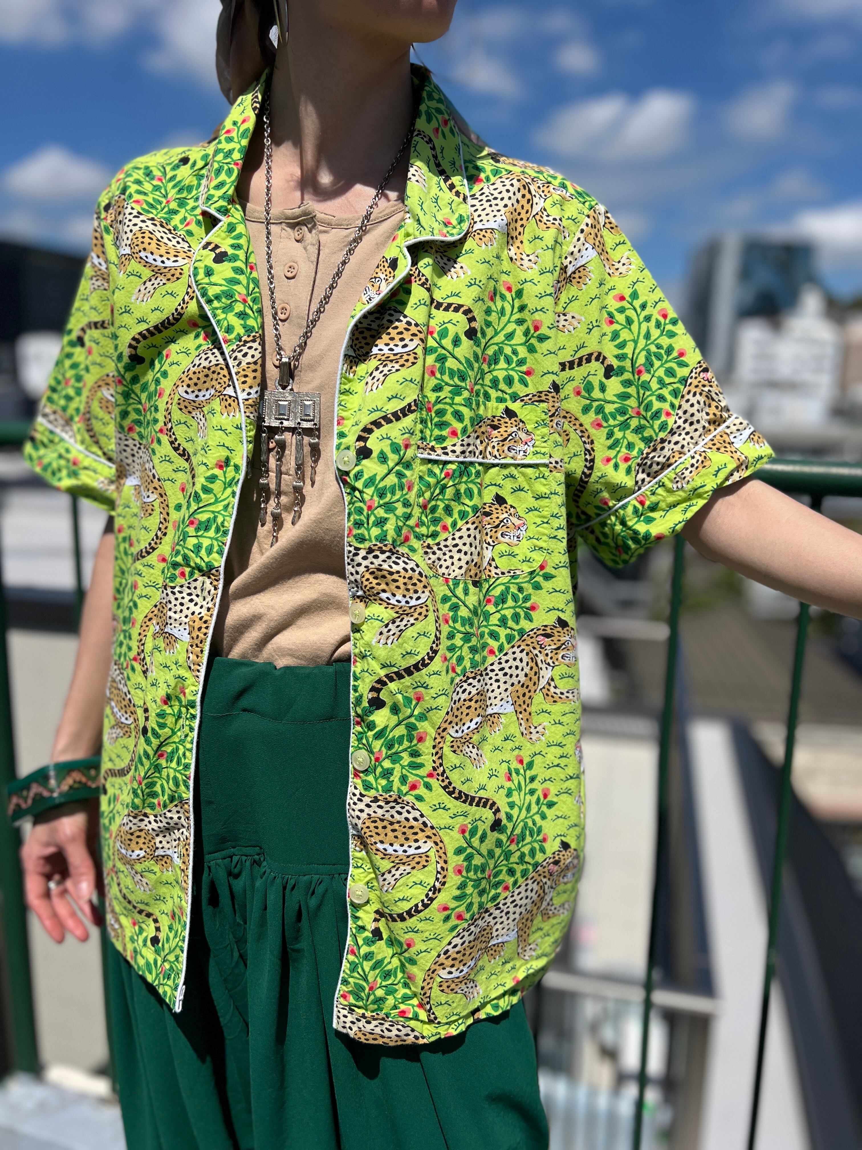 Vintage leopard cotton shirt