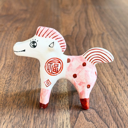 山口祥治　干支フィギュア 午（ウマ）「ウマジャロウ UJ-202」 工房：喜鶴製陶（有田焼）