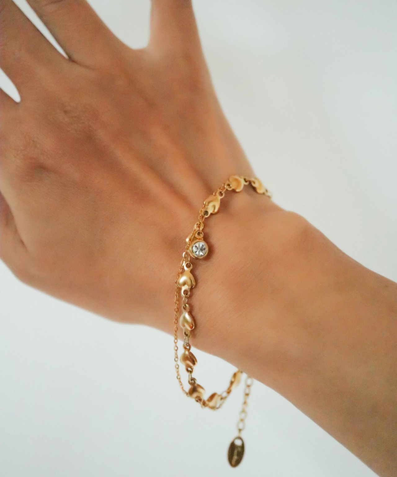 ハート２連ブレスレット/024121