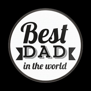 160番 ゴーバッジ BEST DAD IN THE WORLD