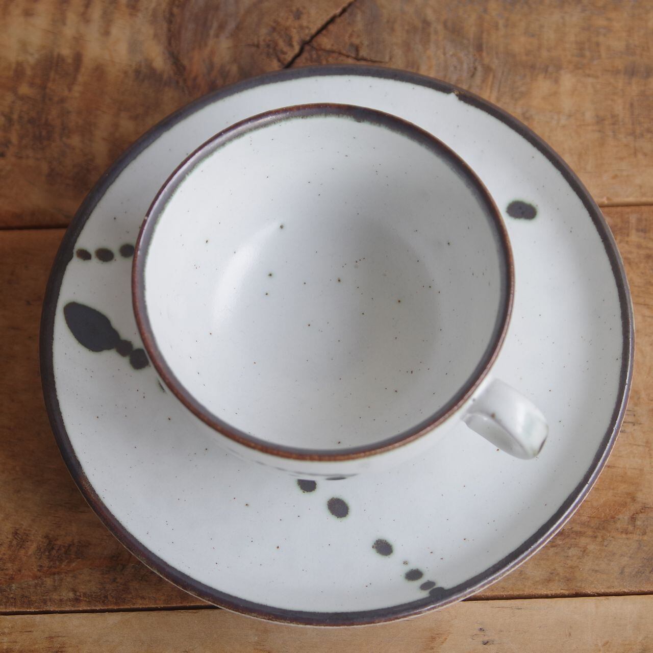 Gerzit ゲルツィット レトロモダン しずく柄 ティーカップ＆ソーサー