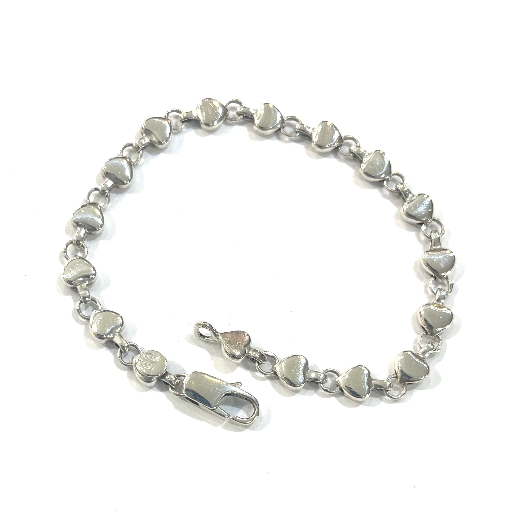 Tiffany & Co. ハート型ブレスレット925 TIFFANY ティファニー ハートロック ブレスレット シルバー SV925の