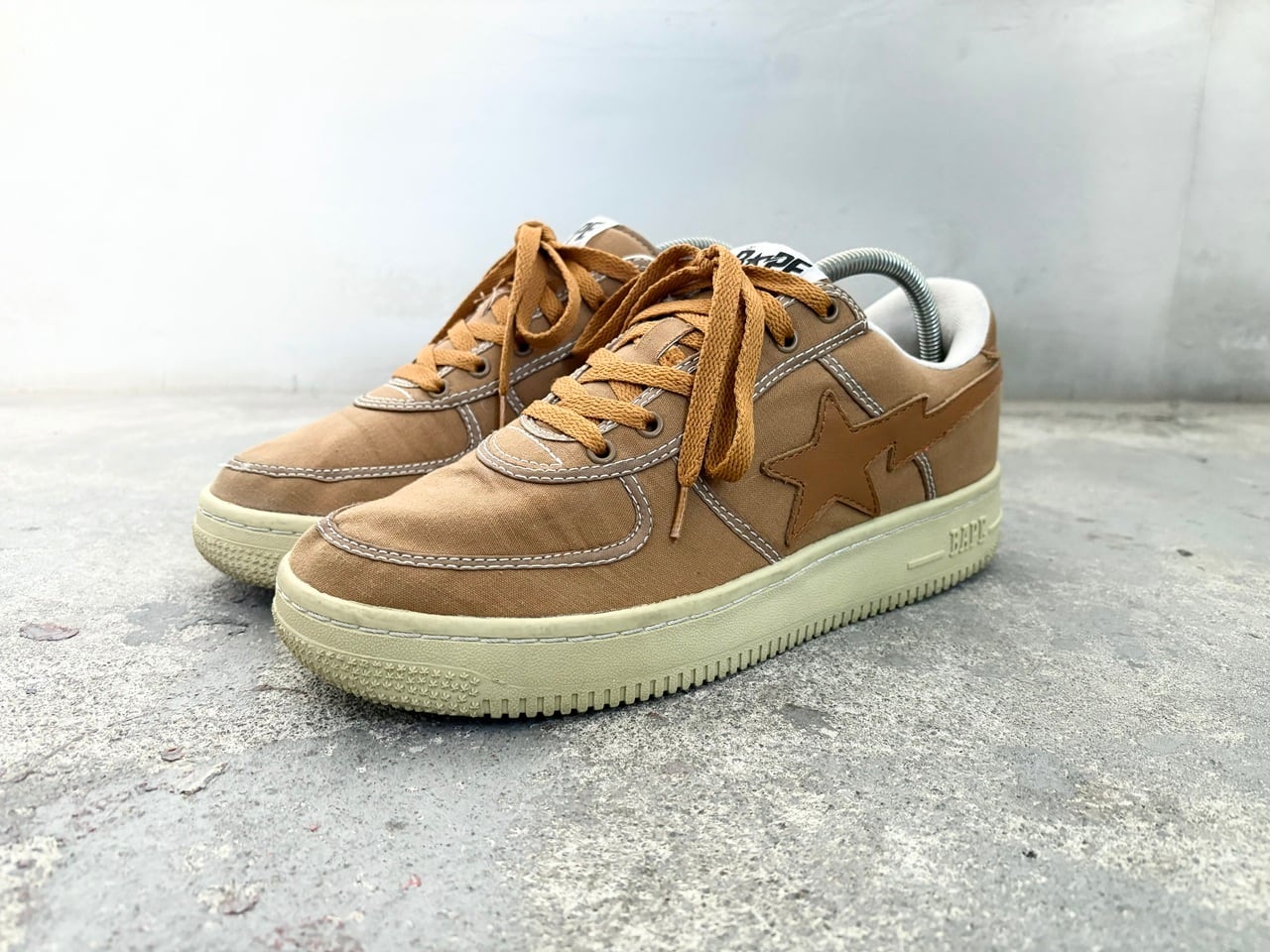 A BATHING APE BAPE STA LOW BROWN/WHITE