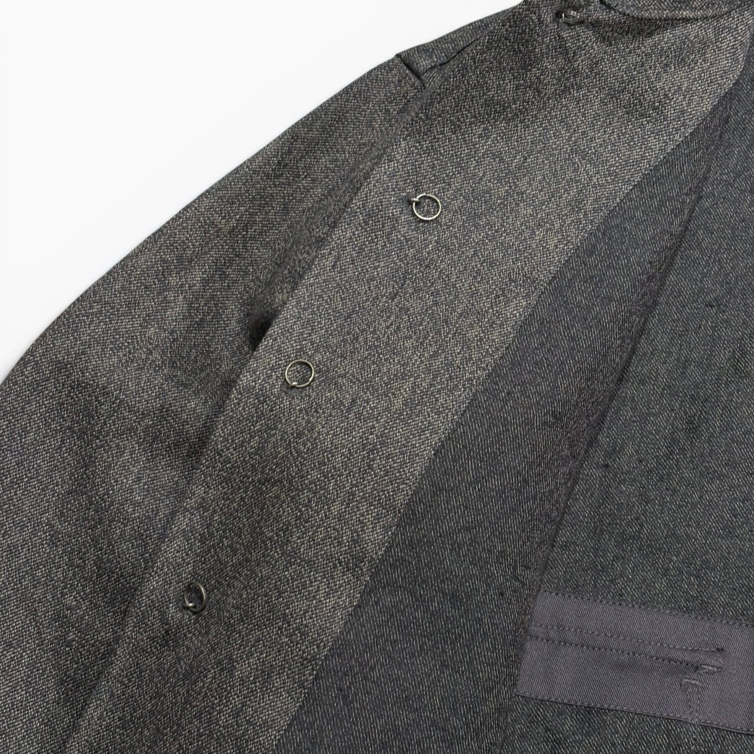 NIGEL CABOURN / FRENCH WORK JACKET - MIX BLACK CHAMBRAY