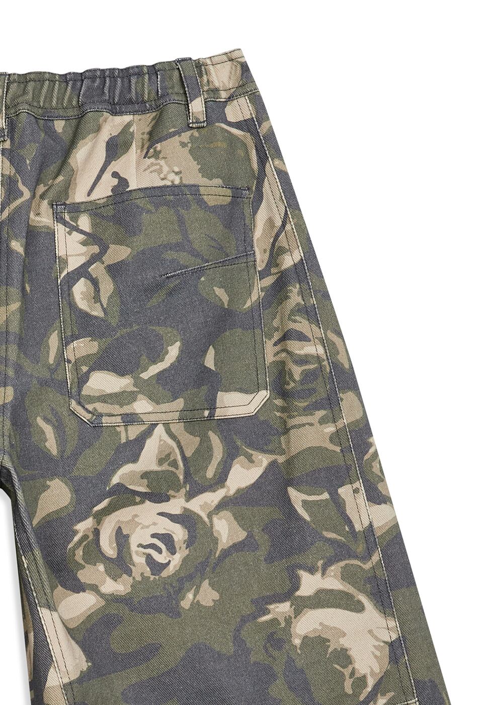 パンツ [OPEN YY] CAMO CARGO MIDI SHORTS, KHAKI OPEN YY] CAMO CARGO MIDI SHORTS, KHAKI 正規品 韓国ブランド 韓国