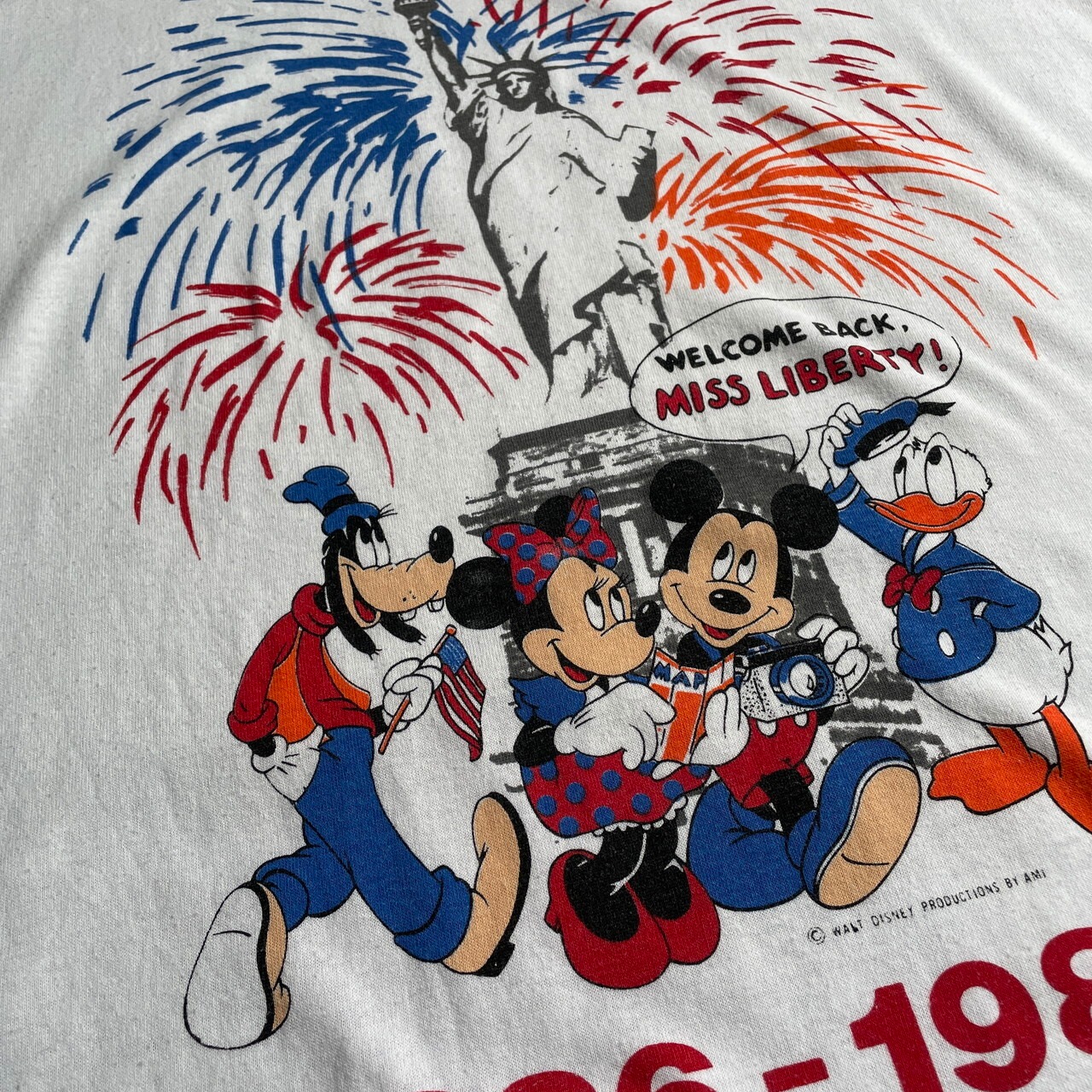 80年代 USA製 Disney ディズニーワールド 自由の女神 100周年 