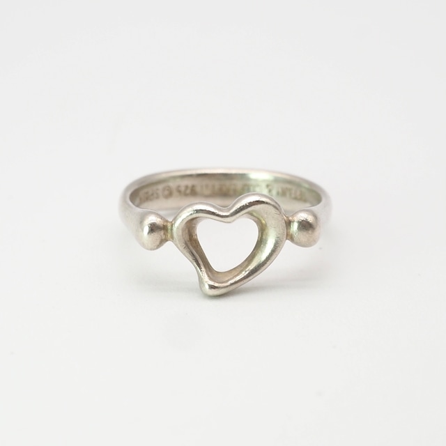 Tiffany&Co. 約9号 オープンハートリング シルバー925 ティファニー
