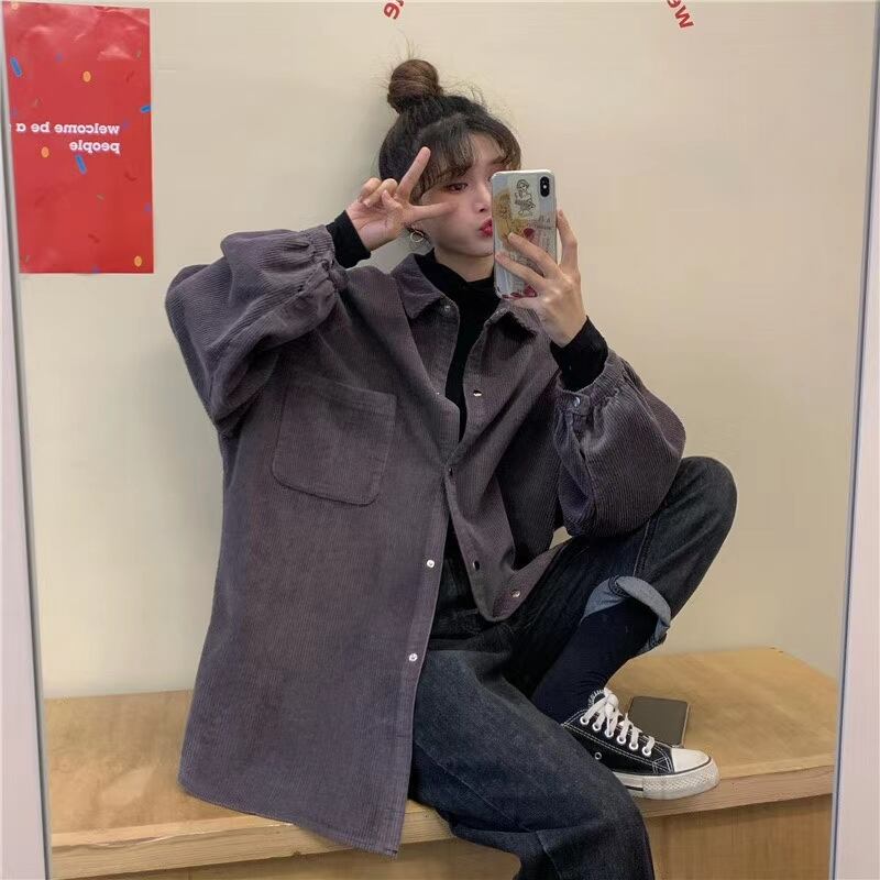 コーデュロイ オーバーシャツ　AJ33167-5098