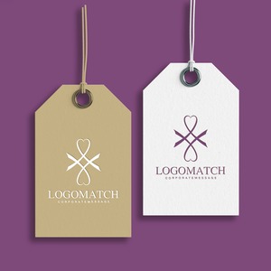 ハートのリボンのロゴ