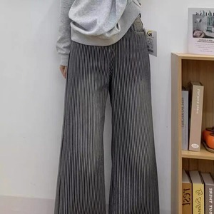 レディース パンツ ボトムス ジーンズ ジーパン 裏起毛 ロングパンツ ワイドパンツ ロング ワイド フェミニン ポケット ハイウエスト アメカジ かわいい 大人可愛い きれいめ シンプル カジュアル 上品 おしゃれ レトロ こなれ感 メンズライク モダン 存在感 抜け感 ベーシック アメリカン ストライプ 秋 冬 10代 20代 30代 学生 学校 通学 デート お出かけ お泊まり 女子会 休日 ショッピング カフェ 脚長 普段使い 着回し 定番 暖かい S M L XL ゆったり 黒 ブラック