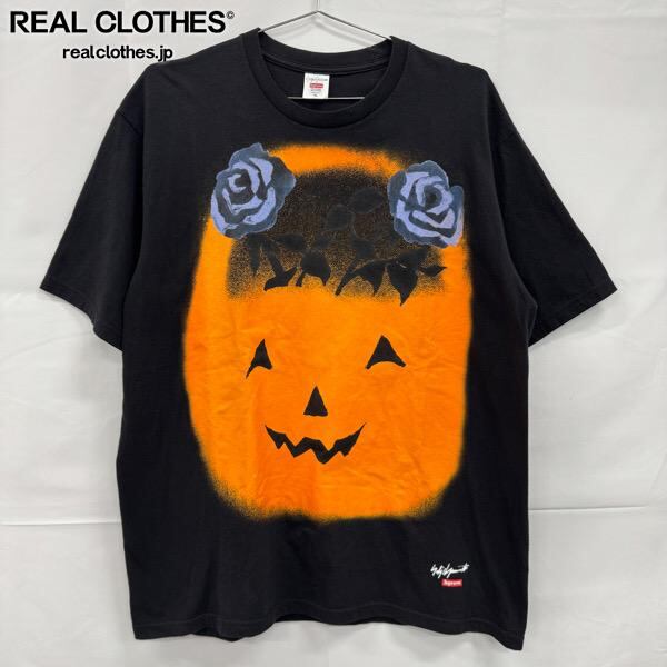 シュプリーム  ヨウジヤマモト サイズ:XL  22AW  Pumpkin Tee パンプキンプリントTシャツ 中古 BS99 Yohji Yamamoto×Supreme/ヨウジヤマモト×シュプリーム【22AW】Pumpkin