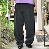 CAMLON balloon silhouette 2tuck slacks charcoal gray