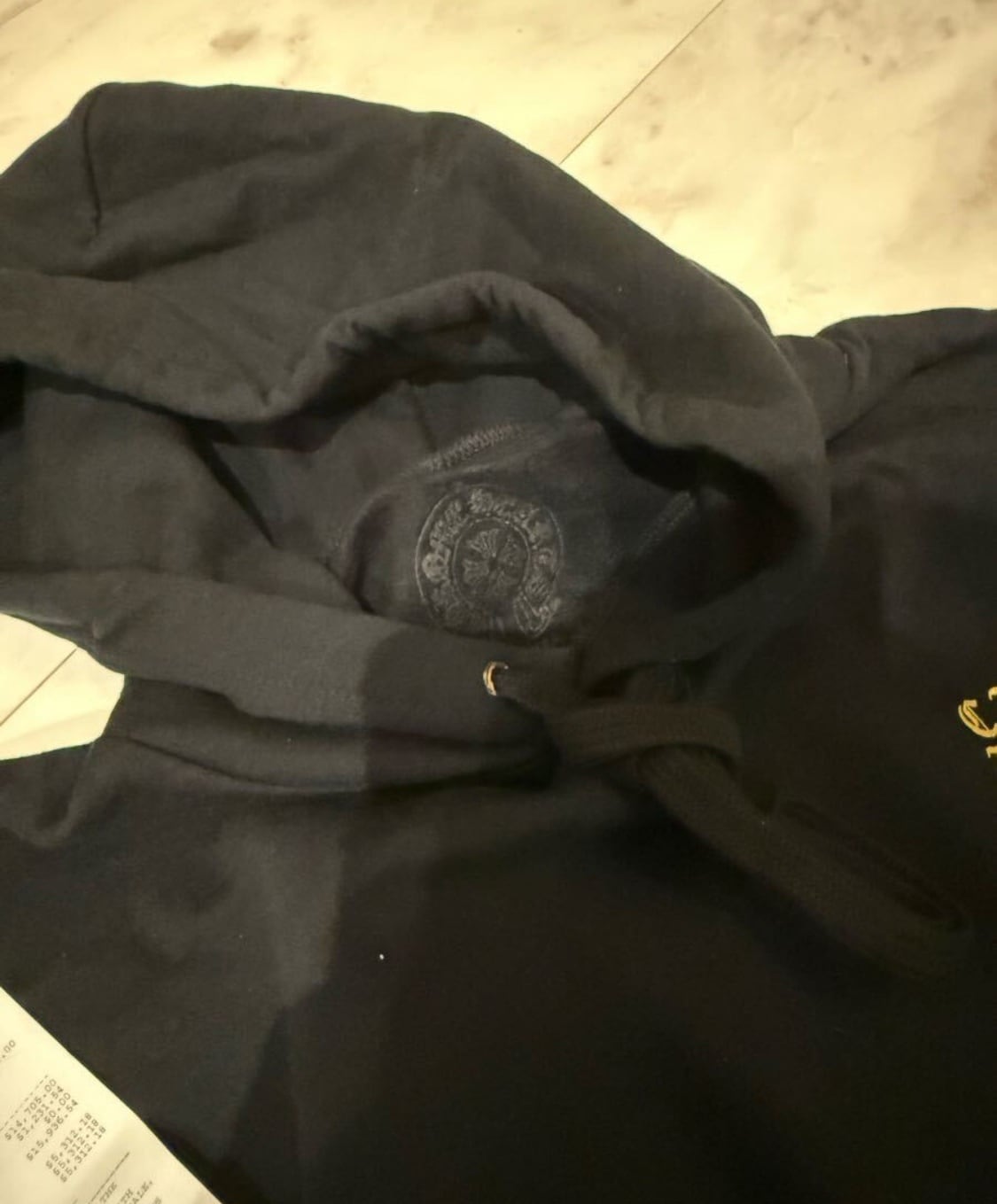 激レア】CHROME HEARTS クロムハーツ 限定パーカー ゴールド泊プリント