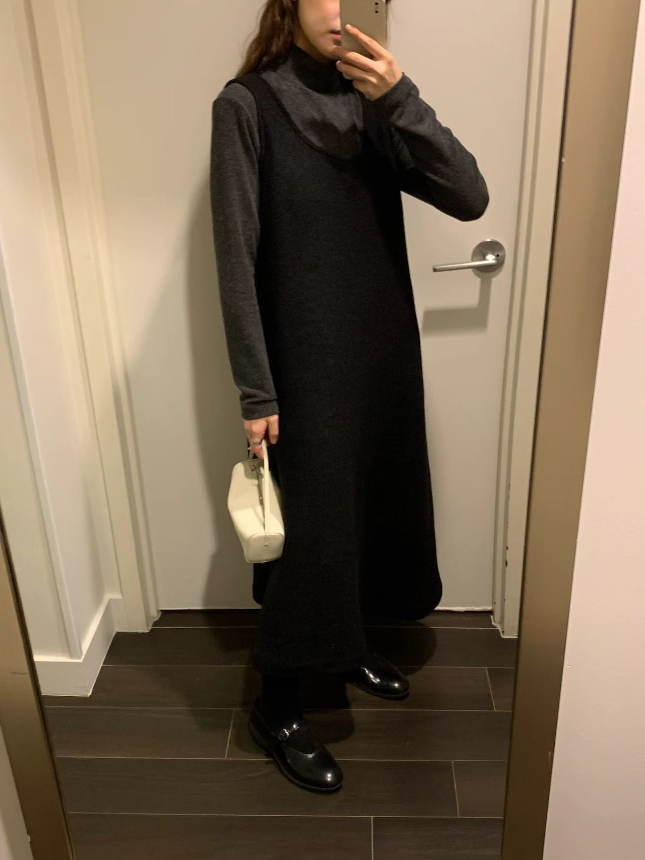 (即納) LIFFEY / Muse wool onepiece 1color