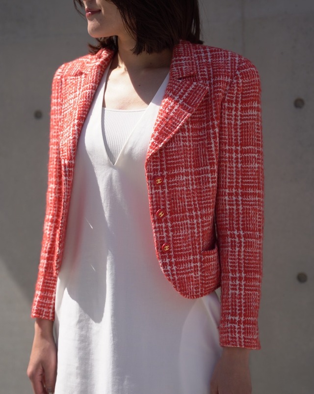 Red Tweed Jacket / CHANEL