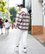 【#Re:room】WOOL CHECK SHIRTS JACKET［REJ107］
