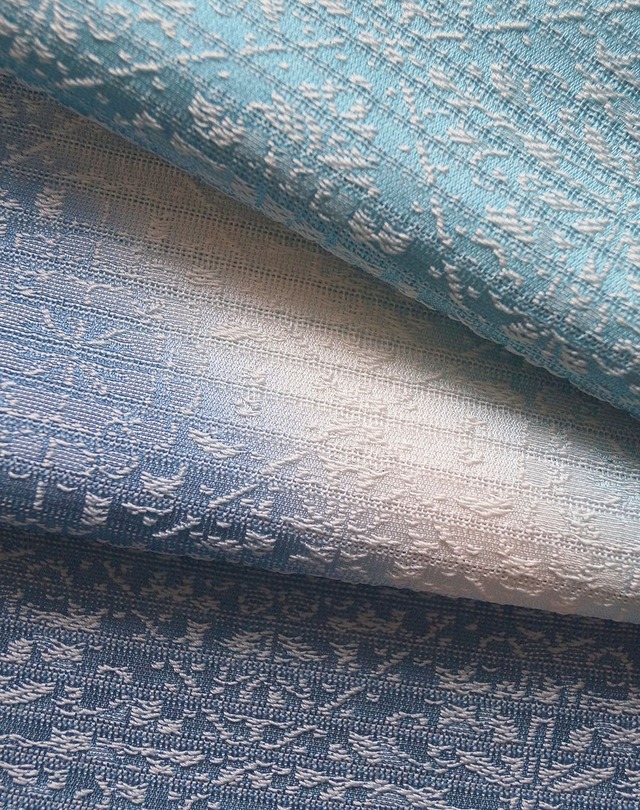 【和小物さくら・帯揚げ】華唐草地紋・三色暈し絽帯揚げ　　No.230420⑬