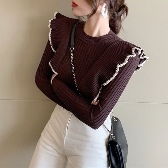 ラッフルフリルニット A-0978 | miie online store