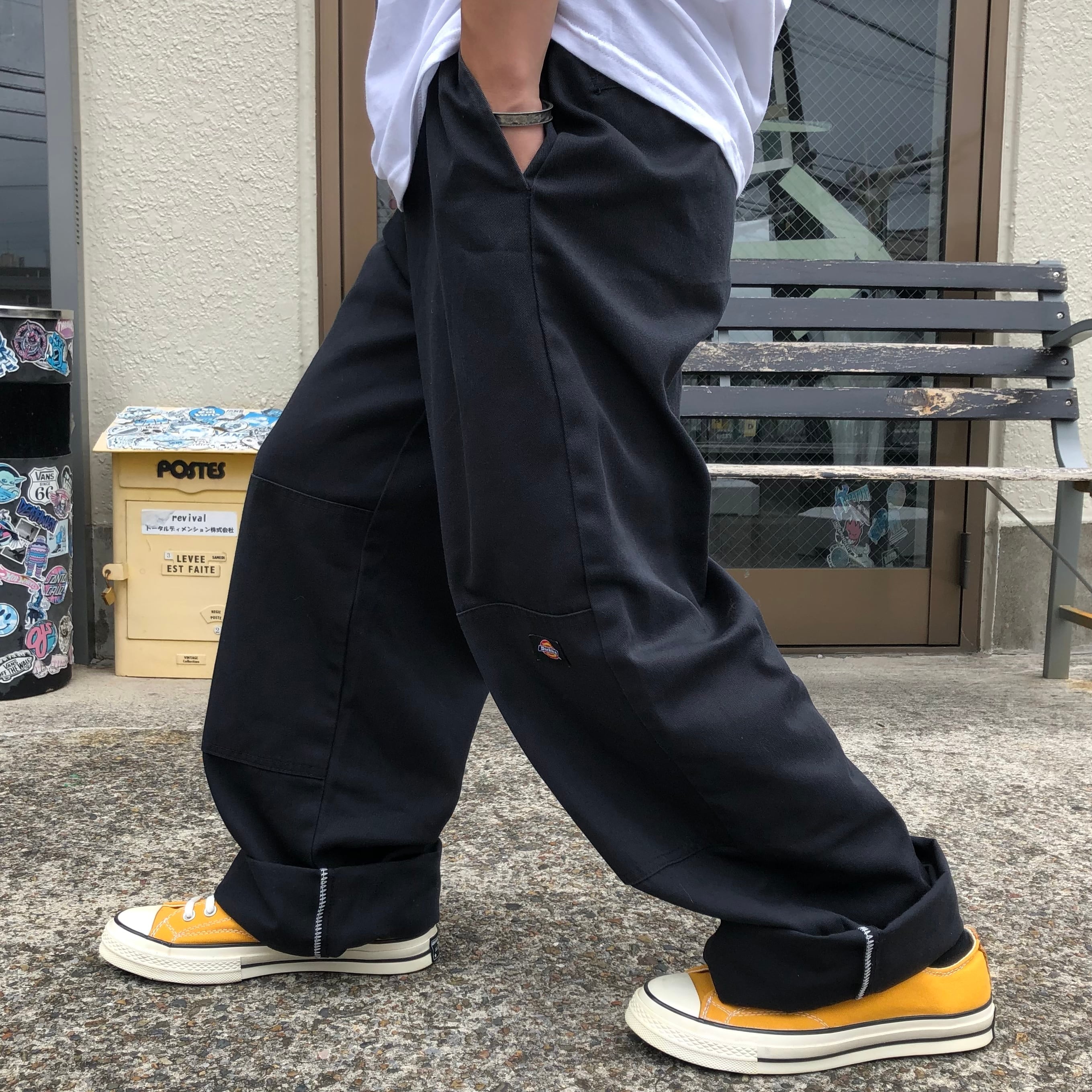 新品未使用　Dickies ダブルニー　レッド　size:36×32