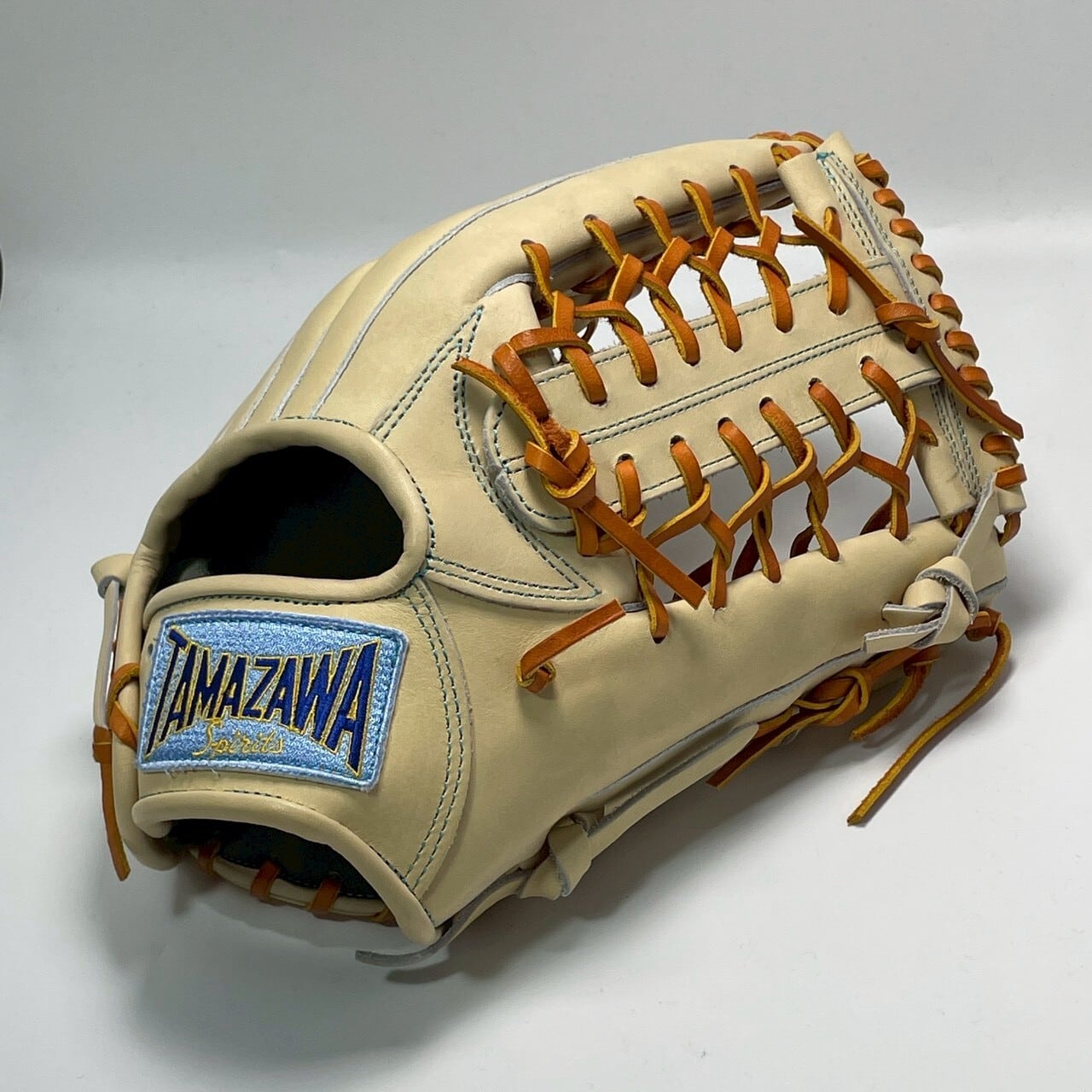 【軟式】玉澤 外野グローブ(本体:キャメル 紐:タン)タマザワ