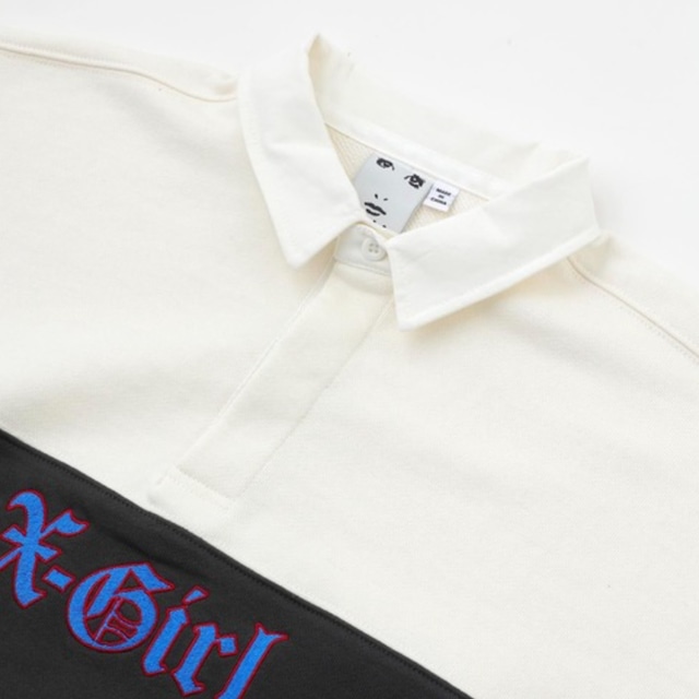X-girl】RUGBY SWEATSHIRT スウェット ラグビーシャツ【xgirl】【xg