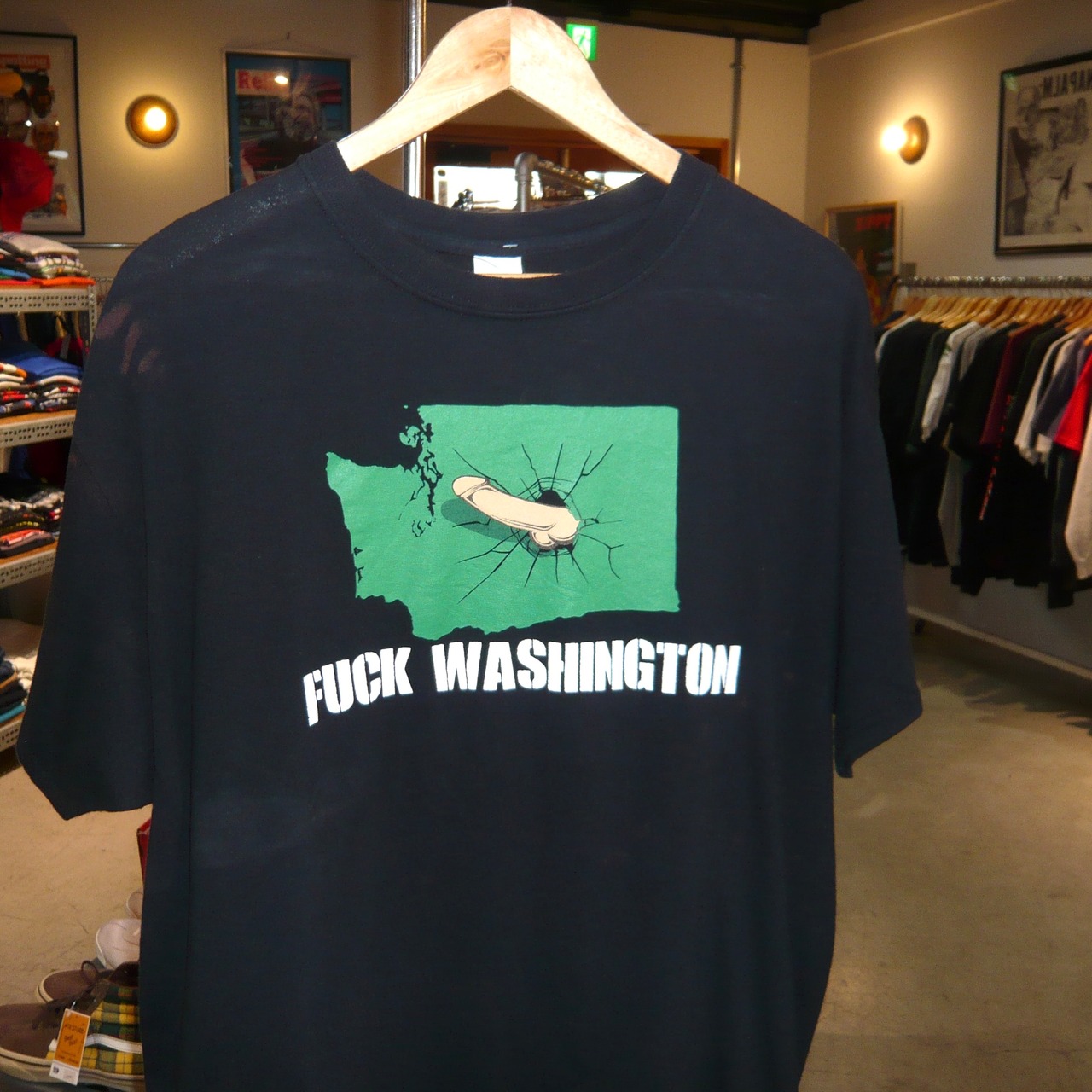 00s FUCK WASHINGTON Tシャツ