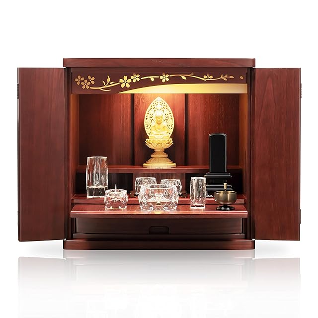 クロシオ 小型仏壇 ちいさやか 改訂版 幅30cm ミニ仏壇 095499 クロシオ 小型仏壇 ちいさやか 改訂版 幅30cm ミニ仏壇 095499 サンゴ