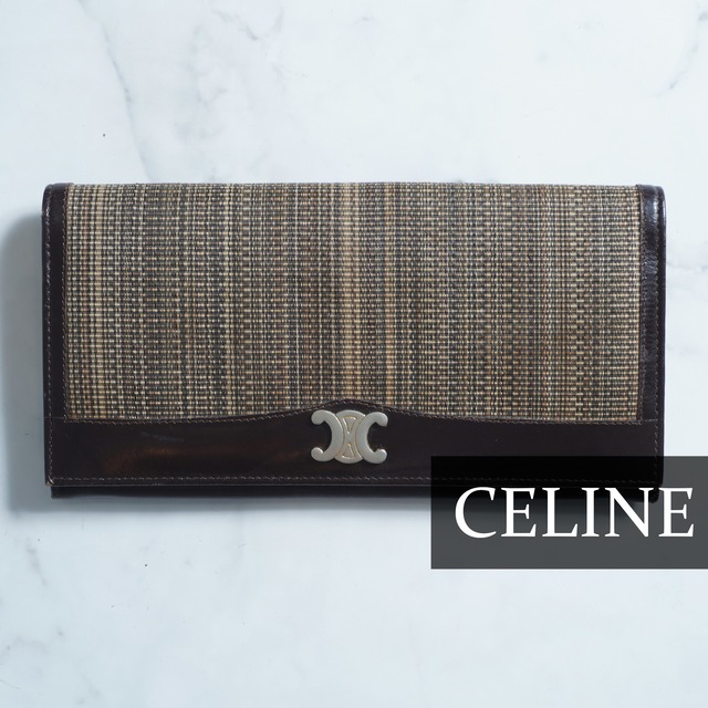 CELINE】セリーヌ vintage マカダムモチーフ長財布 | ブランド古着屋