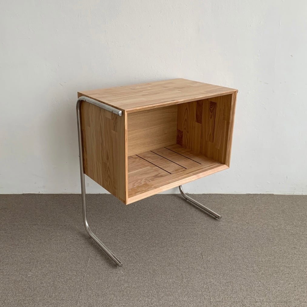ash stainless magazine rack side table / アッシュ ステンレス