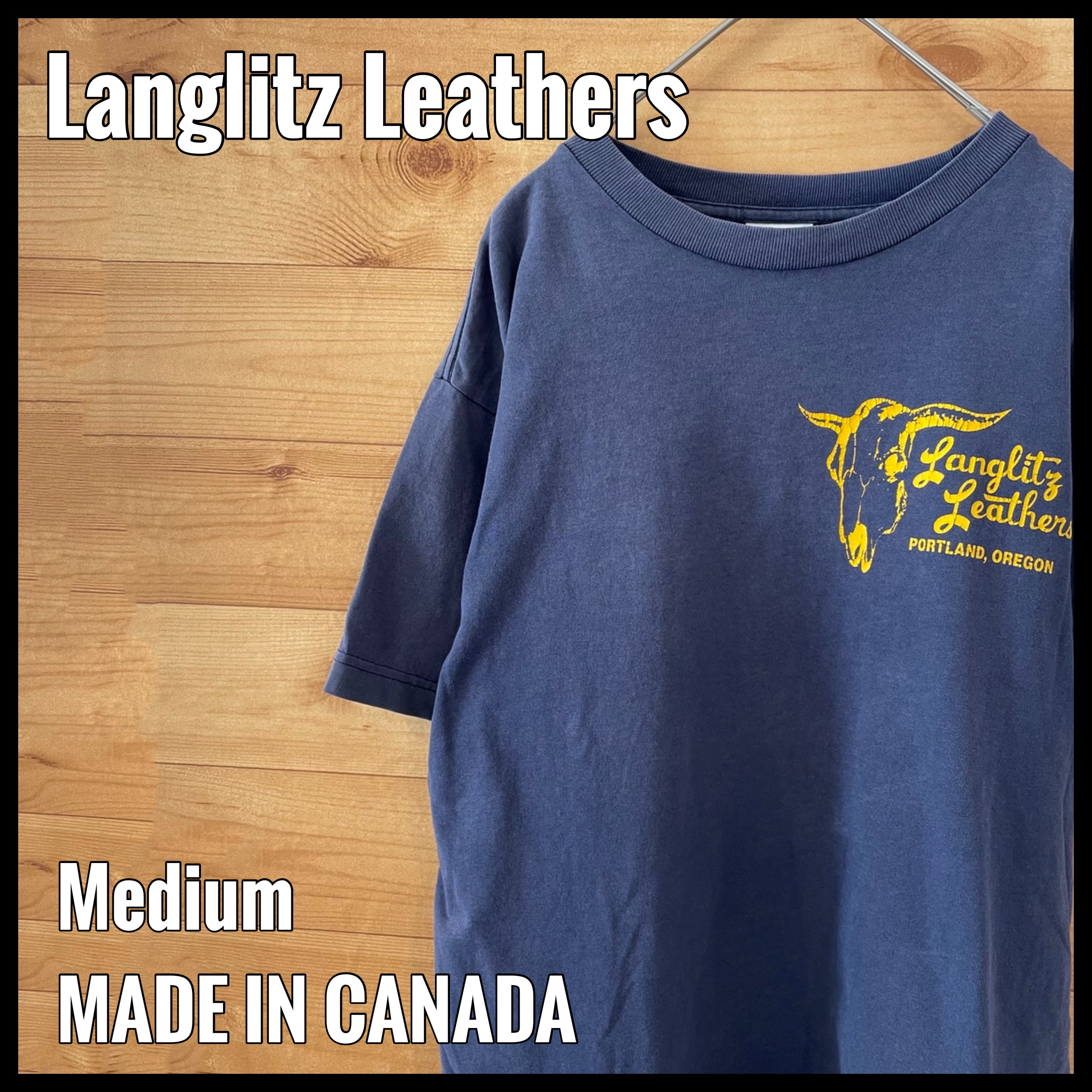 LanglitzLeathers】カナダ製 Tシャツ バックプリント ワンポイント ...