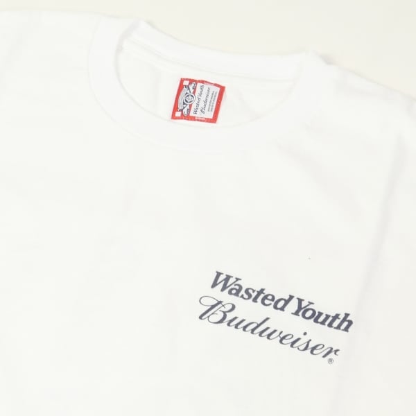 Wasted Youth × Budweiser Mサイズ white