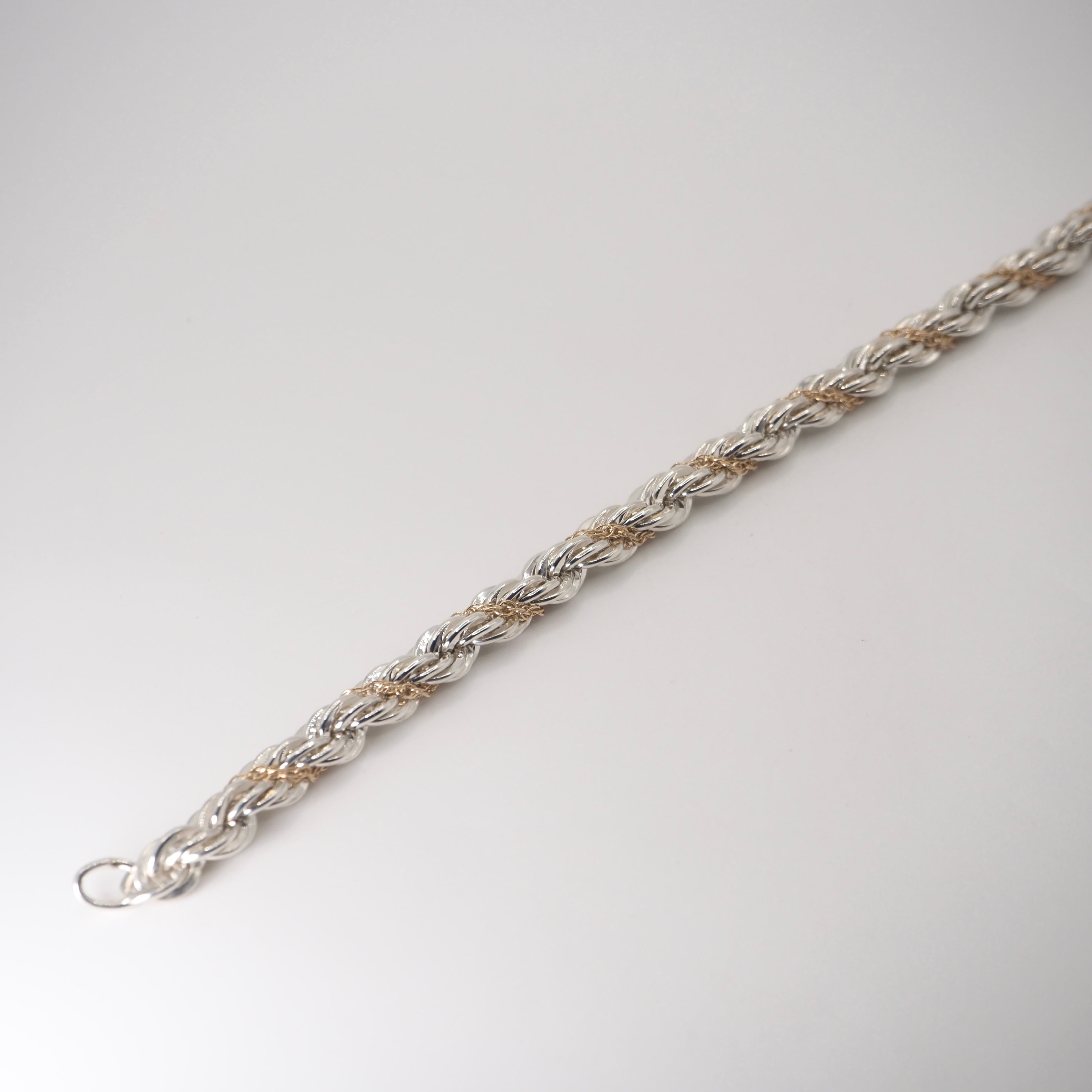 Tiffany&Co. ヴィンテージツイストロープチェーン コンビ ブレスレット