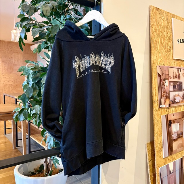 古着 THRASHER  ラグランスリーブ フーディ