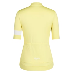 RAPHA WOMEN'S CORE JERSEY CITRON/WHITE