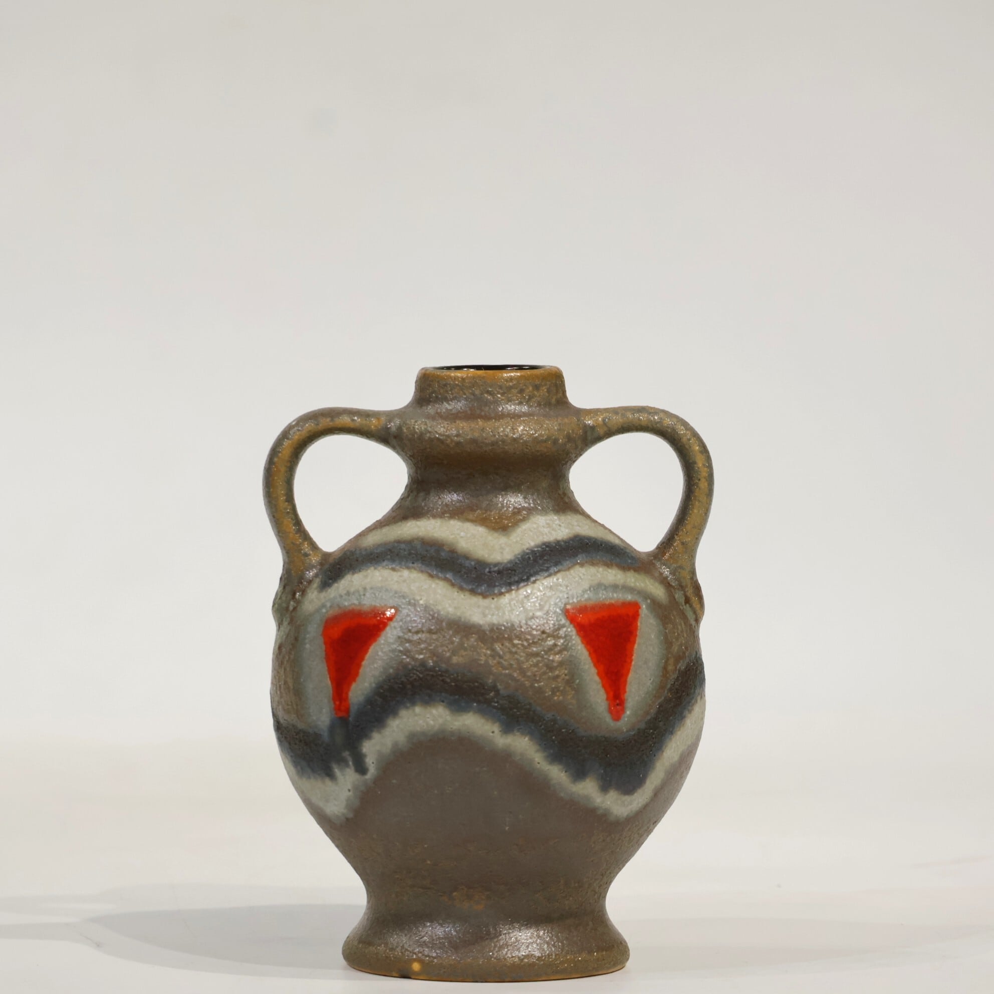 haldensleben 16cm fat lavaファットラバ 花瓶 VEB Haldensleben-- 16.4cm | Fat Lava & German Art Pottery