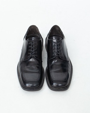 square toe leather shoes (Made In ITALY)