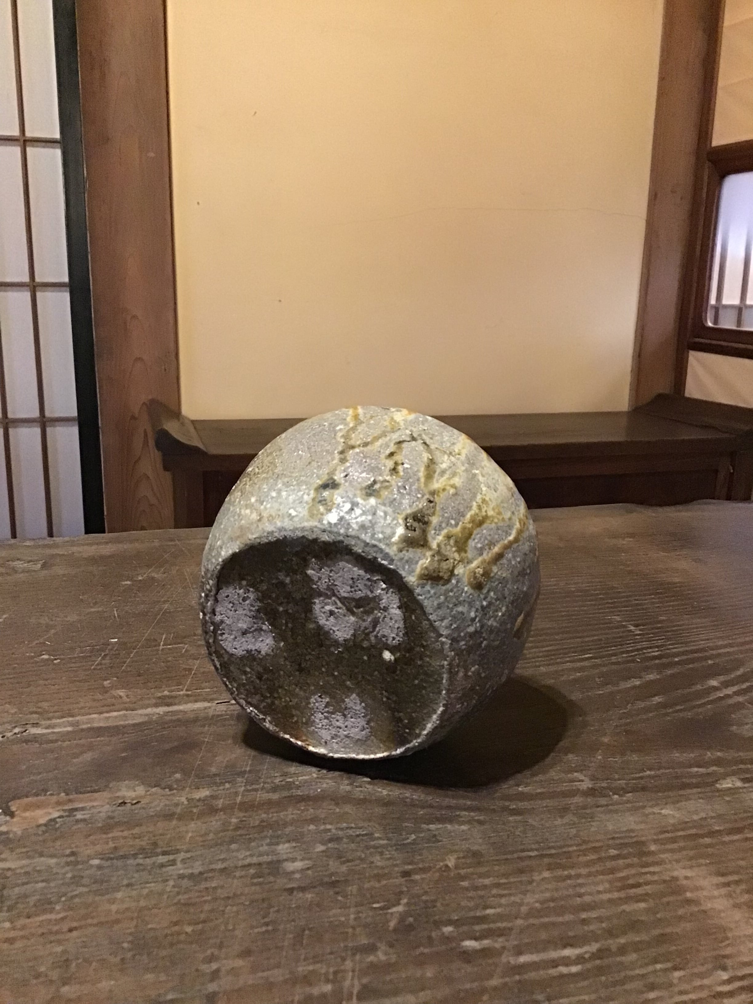 三好建太郎　越前　小壺　花入 花瓶にも　古越前研究製作　師:木村盛和　小壷 三好建太郎 越前 小壺 花入 花瓶にも 古越前研究製作 師:木村盛和 小壷